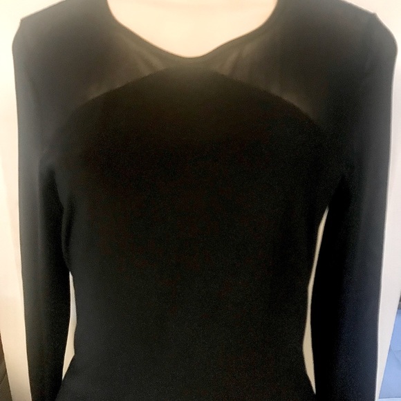 Laundry Long Sleeve Mesh MIDI Dress Xs - Picture 5 of 7